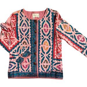 THE TERRITORY AHEAD Colorful Quilted Button-down Jacket